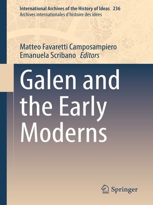 cover image of Galen and the Early Moderns